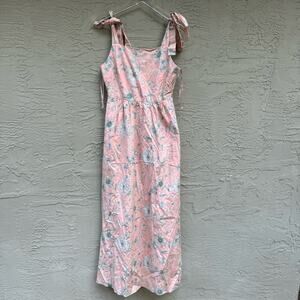 Gal Meets Glam Dress Makenna Anthropologie Sundress Maxi Floral Tie Straps 4